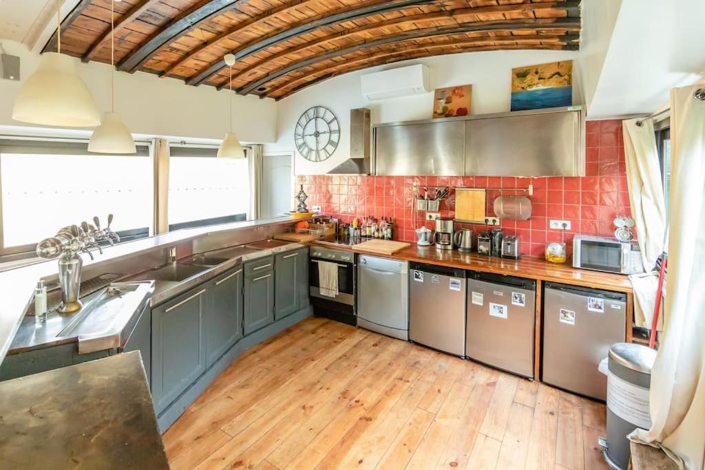 Вилла Grande Peniche 4 Ch - 10 Pers -Paris - Ile De Puteaux- Terrasses Экстерьер фото