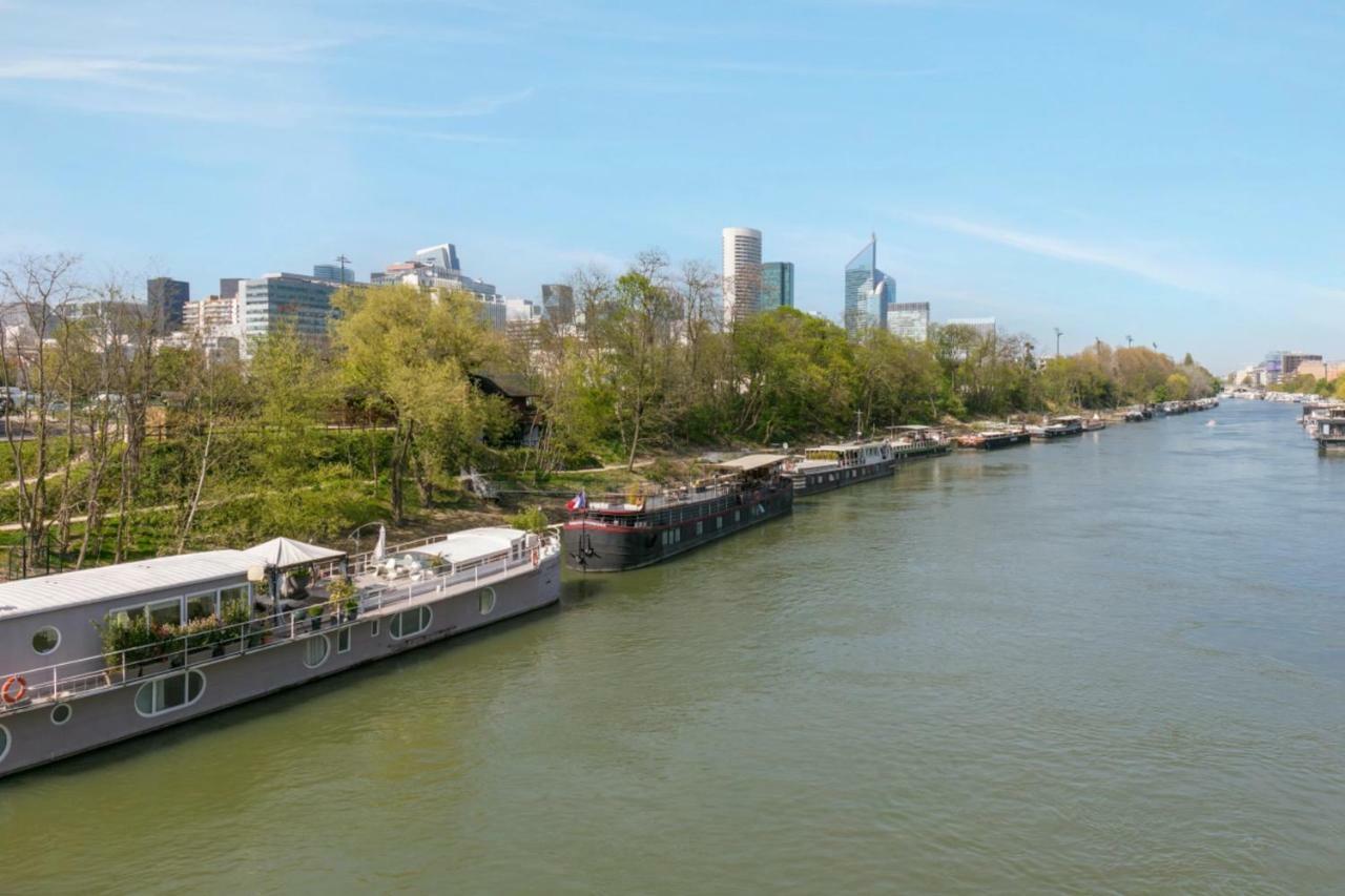 Вилла Grande Peniche 4 Ch - 10 Pers -Paris - Ile De Puteaux- Terrasses Экстерьер фото